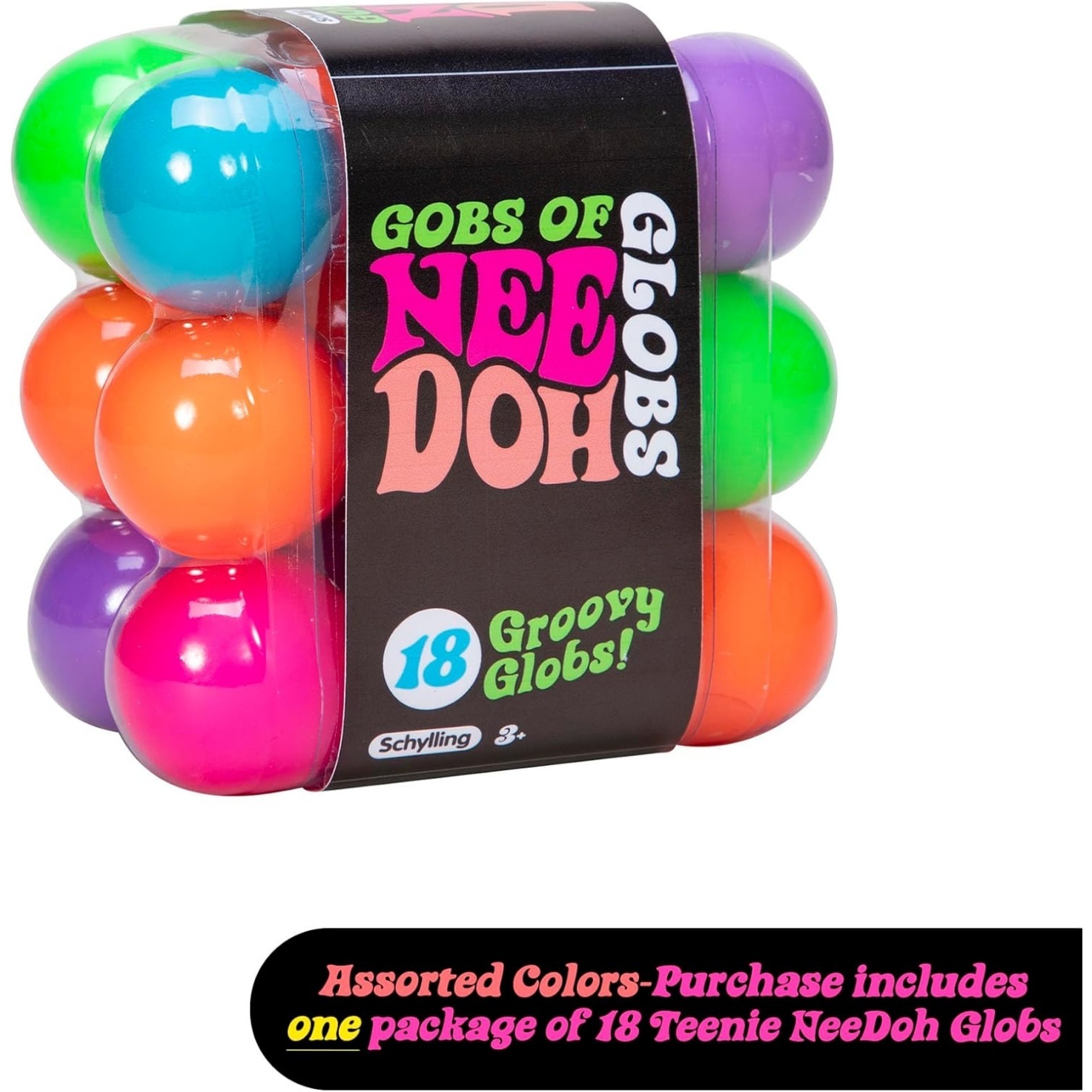 NeeDoh Teenie Globs - Mini Sensory Balls - 18 Pack - Image 2